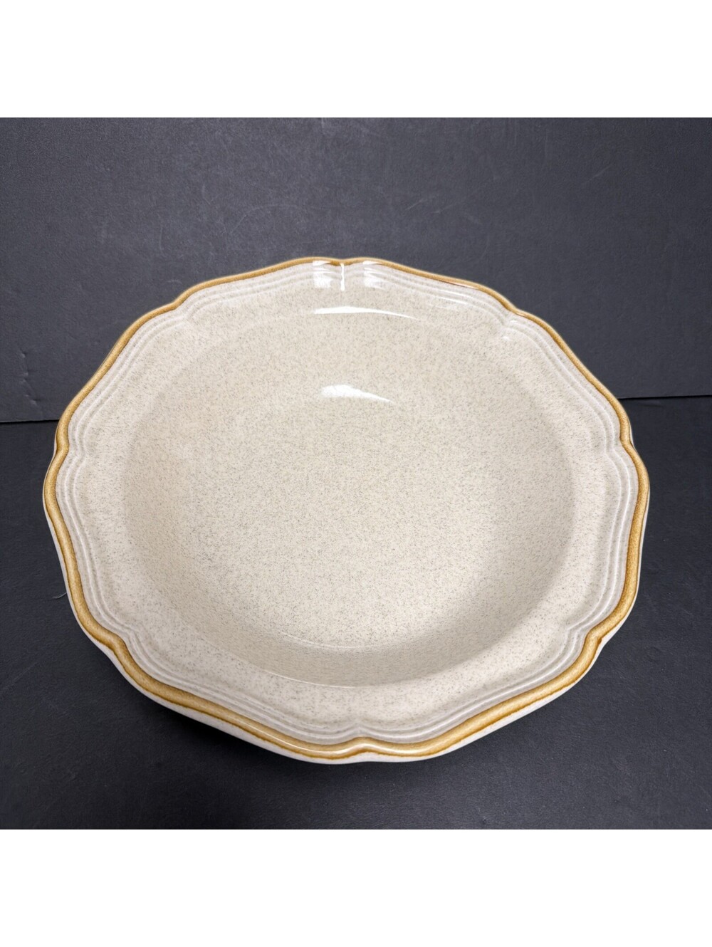 Mikasa Garden Club EC400 Vegetable Bowl Vintage Japan 9.75” Speckled Cream MCM